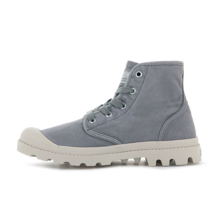 Bottes Palladium Pampa Hi Femme Grise | FR XIE584P